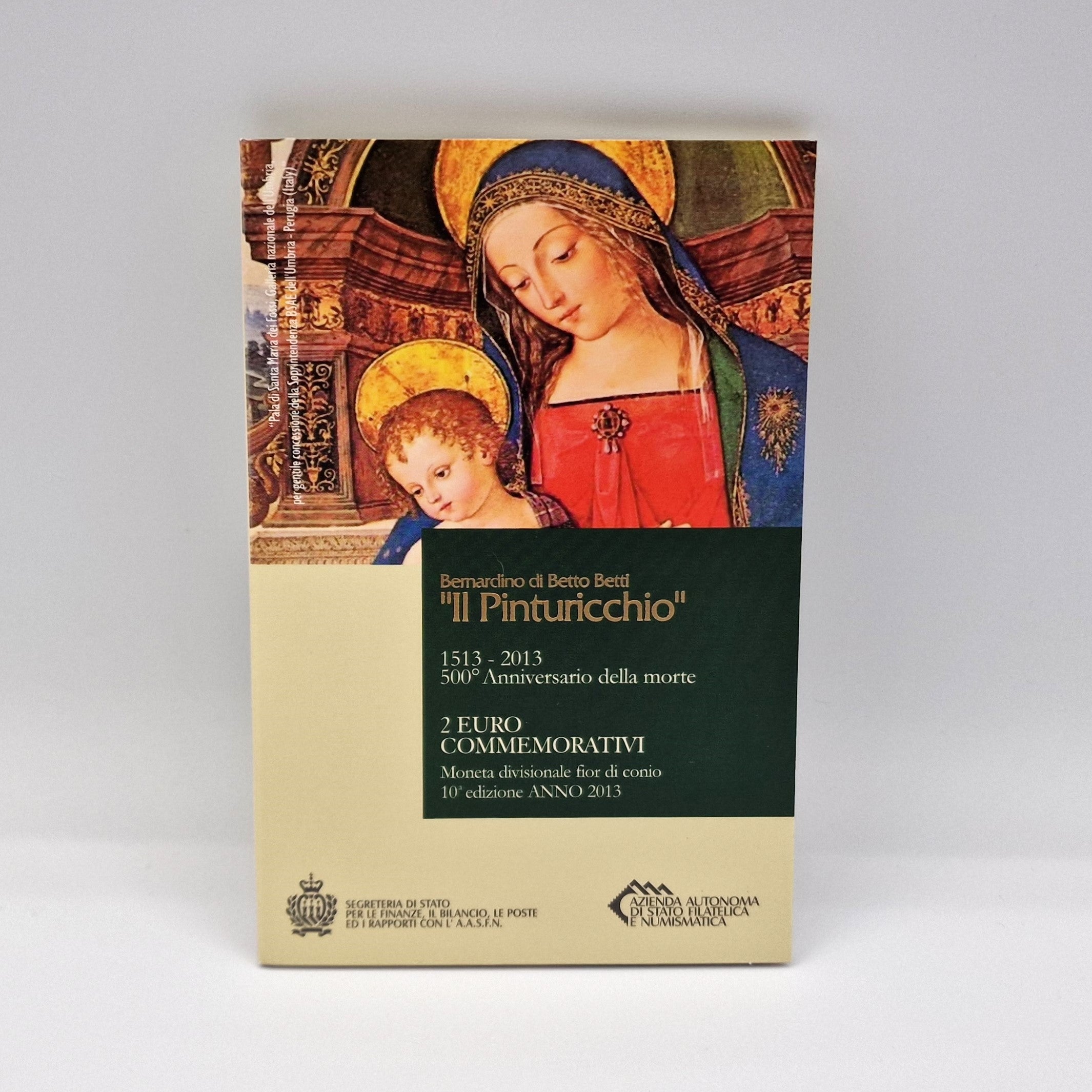 2013 "Pinturicchio" - 2€ San Marino Coincard